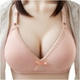 thumbnail image 2 of hoksml Sexy Bras for WomenWomen's Bra Wire Free Underwear One-Piece Bra Everyday Underwear, 2 of 3