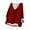 Red, variant on Admvng Plus Size Tops for Women Fashionable Solid V-neck Long Sleeved Linen Plus Size Women's Clothing S-5XL