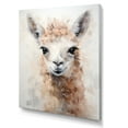 thumbnail image 2 of Designart "Portrait Of A Grunge-Styled Minimalist Alpaca I" Alpaca Wall Art Prints, 2 of 7