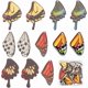 thumbnail image 1 of 1 caja de 12 colgantes acrílicos de alas de mariposa de 6 estilos, de resina, insectos y libélula., 1 of 9