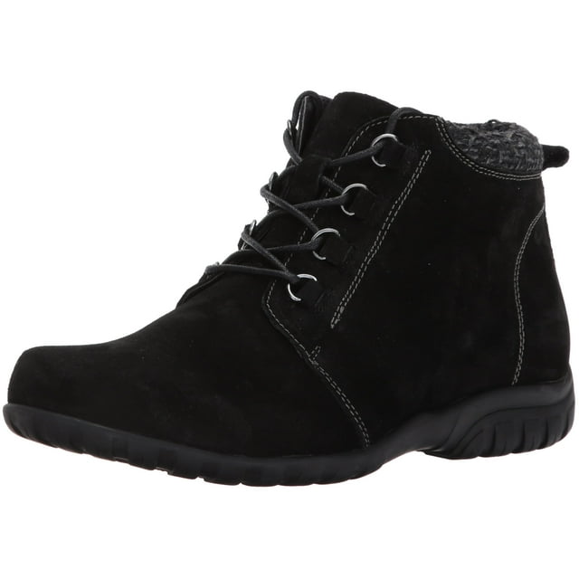 Propet Women's Delaney Ankle Bootie,Black Suede,10 2E