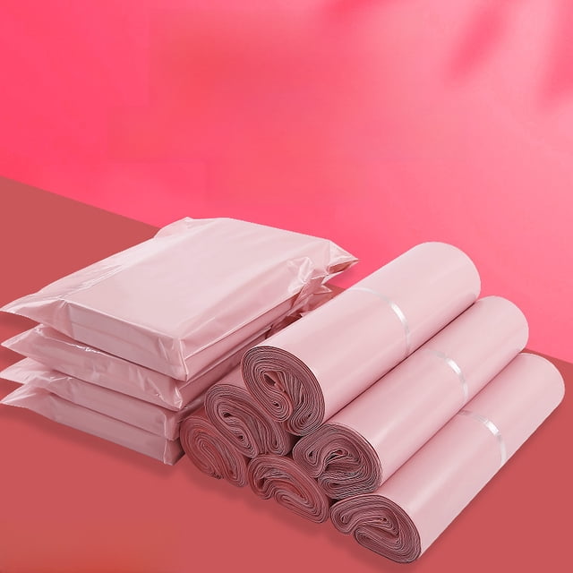 Bolsa de embalaje gruesa de color rosa Express, nueva bolsa de embalaje impermeable para ropa, bolsa de destrucción logística