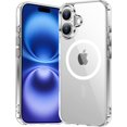 thumbnail image 1 of Magnetic Case for iPhone 16 Compatible with MagSafe Wireless Charging, Shockproof Phone Bumper Cover, Anti-Scratch Clearview, 1 of 10