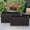 Black, variant on Zayre White Ceramic Rectangle Planter Set, Matte Indoor Decorative Planter Pots