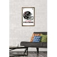 thumbnail image 2 of NFL Atlanta Falcons - Drip Helmet 20 Wall Poster, 14.725" x 22.375", Framed, 2 of 5