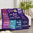 thumbnail image 4 of LHSHID 19th Birthday Girl Gift Blanket Flannel Soft and Comfortable Anti static Bed Sofa Blanket 30x40in, 4 of 6