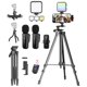 thumbnail image 1 of Kit de vlogging Yeaki con micrófono inalámbrico, trípode y luz RGB, 1 of 7