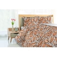 thumbnail image 3 of Ambesonne Leaves Down Alternative Quilt Comforter, Botanical Pattern Fall Leaf, Full, Apricot Burnt Orange, 3 of 5