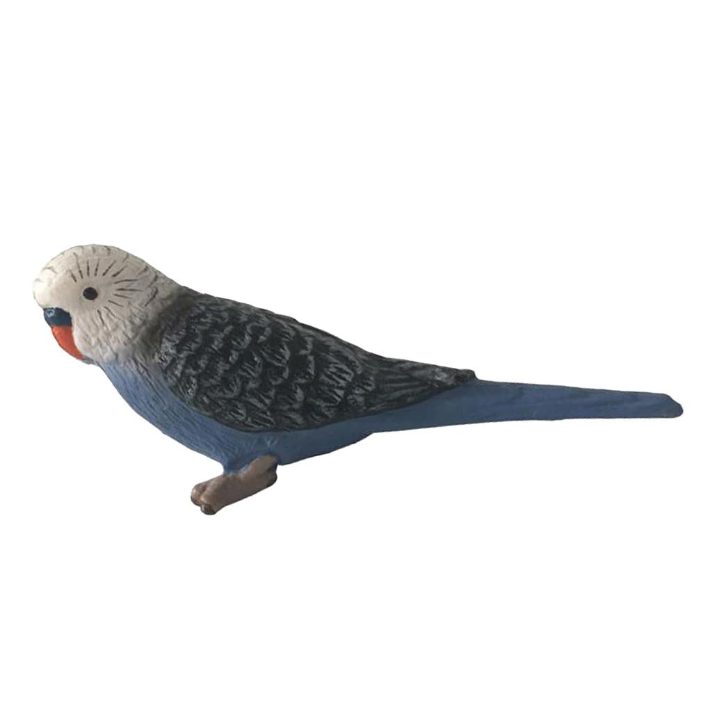 2Pcs Animal Models Simulation Bird Figure Model Plastic Figurine Parrot 