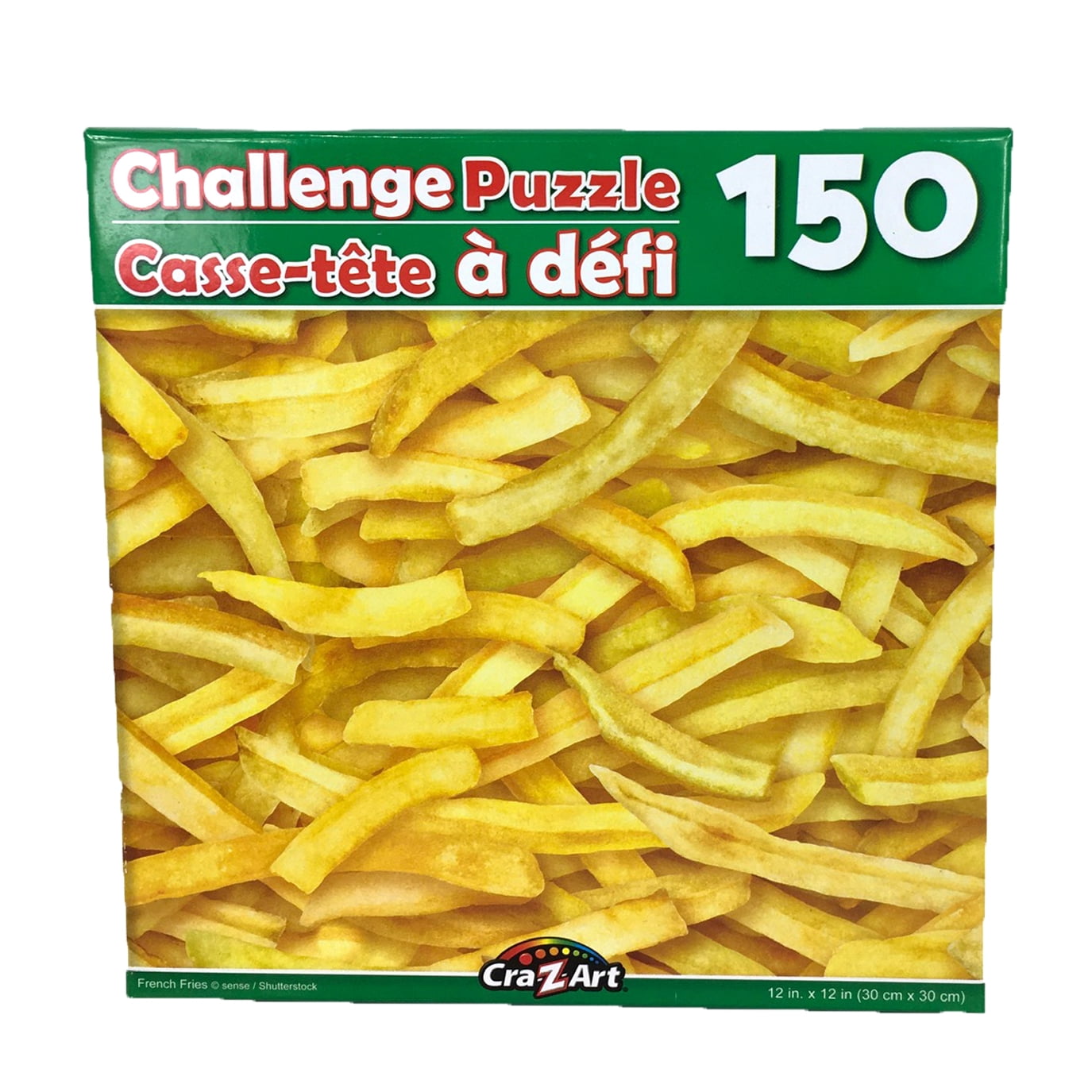FRENCH FRIES 150 Piece Jigsaw Puzzle A CHALLENGE PUZZLE 12" x 12" 