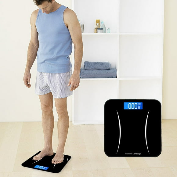 TUWABEII Rechargeable Electronic Scale-home Measurable Room Temperature Scale-essential Fitness Scale-fashionable Waistline Electronic Scale