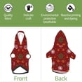 thumbnail image 6 of Cauagu Merry Christmas Pattern Winter Pet Hoodie Sweatshirts- Dog Hoodie Sweater with Leash Hole - Cute Dog Hoodie - Pet Clothes Puppy Cat Custume -X-Small, 6 of 8