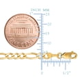 thumbnail image 2 of 14k Yellow Solid Gold Figaro Chain Necklace, 3.6mm, 20", 2 of 3