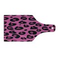 thumbnail image 2 of Hot Pink Cutting Board, Leopard Animal Skin Pattern in Abstract Style Wild Safari Jungle Theme, Tempered Glass Cutting and Serving Board, Wine Bottle Shape, Fuchsia Black Pink, by Ambesonne, 2 of 5