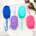 thumbnail image 2 of 1pc Cute Bear Shaped Silicone Bath Scrubber, Gentle Body Exfoliating Shower Scrub (Purple), 2 of 6