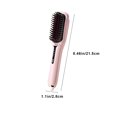 thumbnail image 3 of Fufafayo under $5 Hair Straightening Brush, Portable Ionic Ceramic Styling Comb with Temperature Control for Smooth Shiny Frizz Free Hair, Home Travel Salon Use Styling Tool, 3 of 6