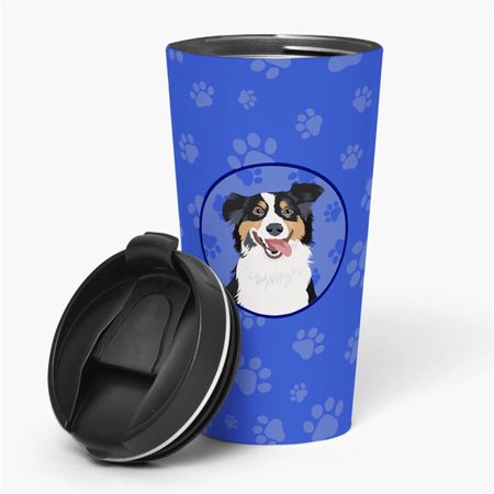

Carolines Treasures WDK1002TBL215 7.25 x 3.5 in. Unisex Australian Shepherd Black Tricolor No.2 Stainless Steel 16 oz Tumbler Blue