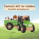 thumbnail image 4 of WoodenEdu Juguetes de tractor de madera para niños pequeños de 1 a 3 años, juguetes para vehículos de bebé, juguetes de empuje manual para niños de 1, 2 y 3 años (verde), 4 of 5