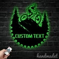 thumbnail image 4 of Handmadetneonsign Custom Name Mountain Bike Metal Wall Art LED Light, Biker Name Metal Led Sign, 4 of 5