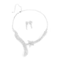 thumbnail image 1 of Elegante conjunto de pendientes de collar de de imitación de cristal de joyería de de bodas nupcial Sunnimix  Joyería de la boda collar aretes, 1 of 3