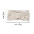 thumbnail image 3 of Unique Bargains 1 Pc Headband Corduroy Yarn Bow Hairband White, 3 of 5