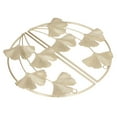 thumbnail image 3 of Riousery 2 Pcs Metal Ginkgo Leaf Wall Sculpture Decor, 11.2 inch Modern Nordic Gold Wrought Iron Art Hanging Ornament for Living Room, Bedroom, Study, Office, Hotel, and Hallway Display, 3 of 4