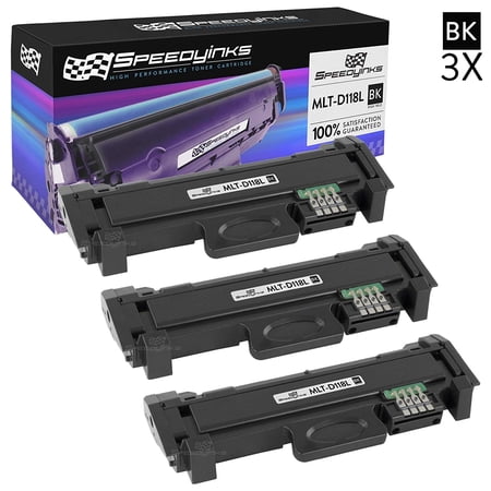 Speedy Compatible Toner Cartridge Replacement for Samsung MLT-D118L High Yield (Black  3-Pack)