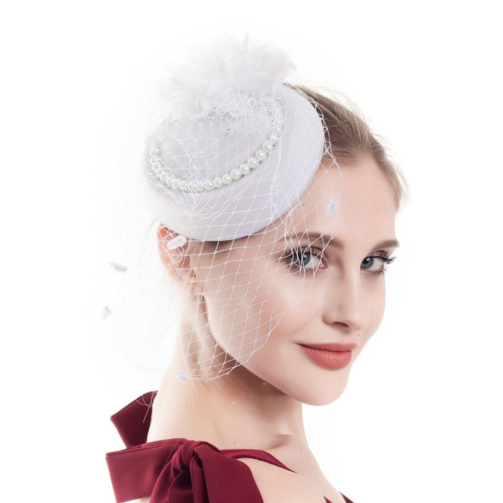 pill box hats for brides