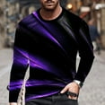 thumbnail image 1 of cllios Chandails à Manches Longues pour Hommes T-Shirt Graphique à Illusion d'Optique 3D Grande Taille Décontracté Col Rond Hauts T-Shirts de Designer Fantaisie T-Shirt Léger d'Entraînement Chandails pour Muscles pour Hommes, 1 of 5