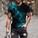 thumbnail image 3 of Camisetas de Manga Corta para Hombre Imprimir Cuello Redondo Camiseta de Moda Casual, Camiseta de Disfraz de Poliéster para Uso Al Aire Libre, Diario Y de Verano de Primavera, 3 of 5