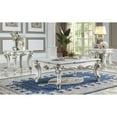 thumbnail image 2 of ACME Vendome II Wooden End Table with Scrolled Leg in Antique Pearl, 2 of 7