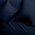 thumbnail image 4 of 6-PC RV King Egyptian 1000-TC Cotton Sheet Set - 15" Deep Pockets with 1 Fitted Sheet, 1 Oversized Flat Sheet 4 Pillowcases - Navy Blue, 4 of 7
