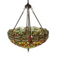 thumbnail image 7 of Meyda Lighting 22" Wide Tiffany Hanginghead Dragonfly Inverted Pendant, 7 of 7