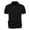 Black, variant on JTieacloth Mens Collar Shirt Mens Summer Lapel Casual Knit Shirt Fashion Solid Color Cotton Short Sleeve Size Top Beige L