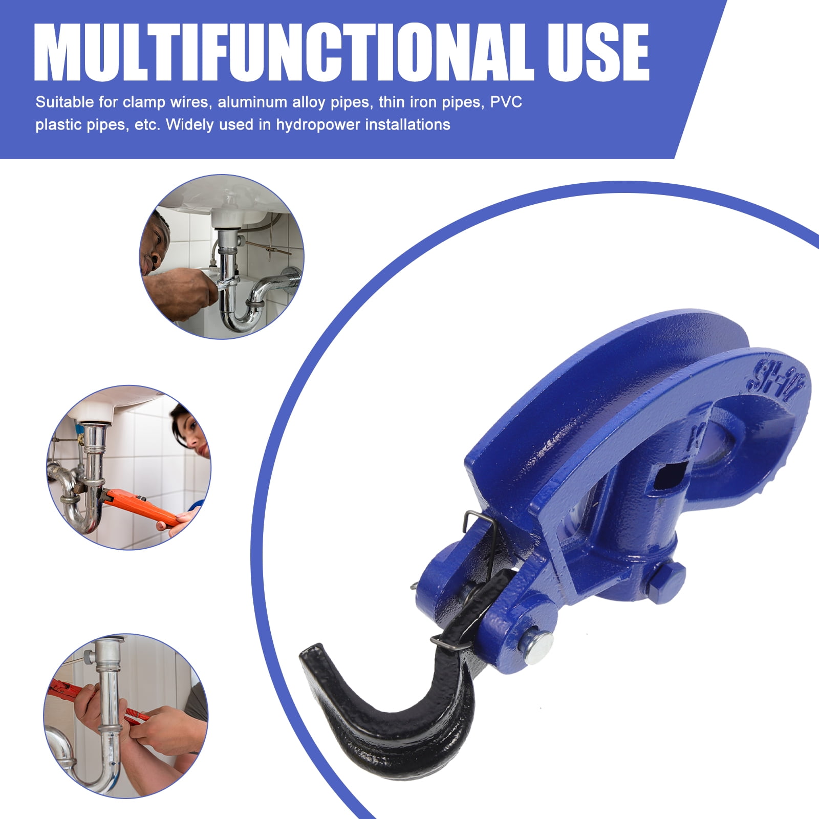 Frcolor Conduit Bender 1/2 Inch Wire Bender Tool Manual Tube Bender Conduit Bender