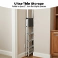 thumbnail image 3 of Alvantor Step Ladder,5-Step Folding Ladder,Heavy Duty 330 lbs Capacity, Anti-Slip Wide Steps & Handrail, Lightweight Aluminum Step Stool with Tool Tray, 3 of 7