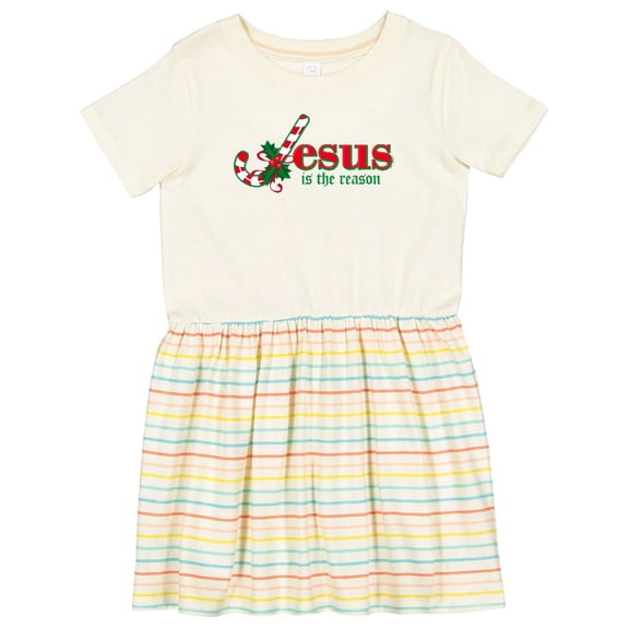 Inktastic Candy Cane Jesus Girls Toddler Dress
