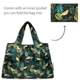 thumbnail image 5 of Wrapables Large & Small Foldable Tote Nylon Reusable Grocery Bags, Set of 2, Birds in Ferns, 5 of 5