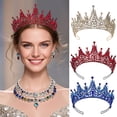thumbnail image 2 of Eye-catching Crystal Tiaras for Women for Prom Pageant Bachelorette Party Wedding Props Bridal Jewelry, 2 of 7