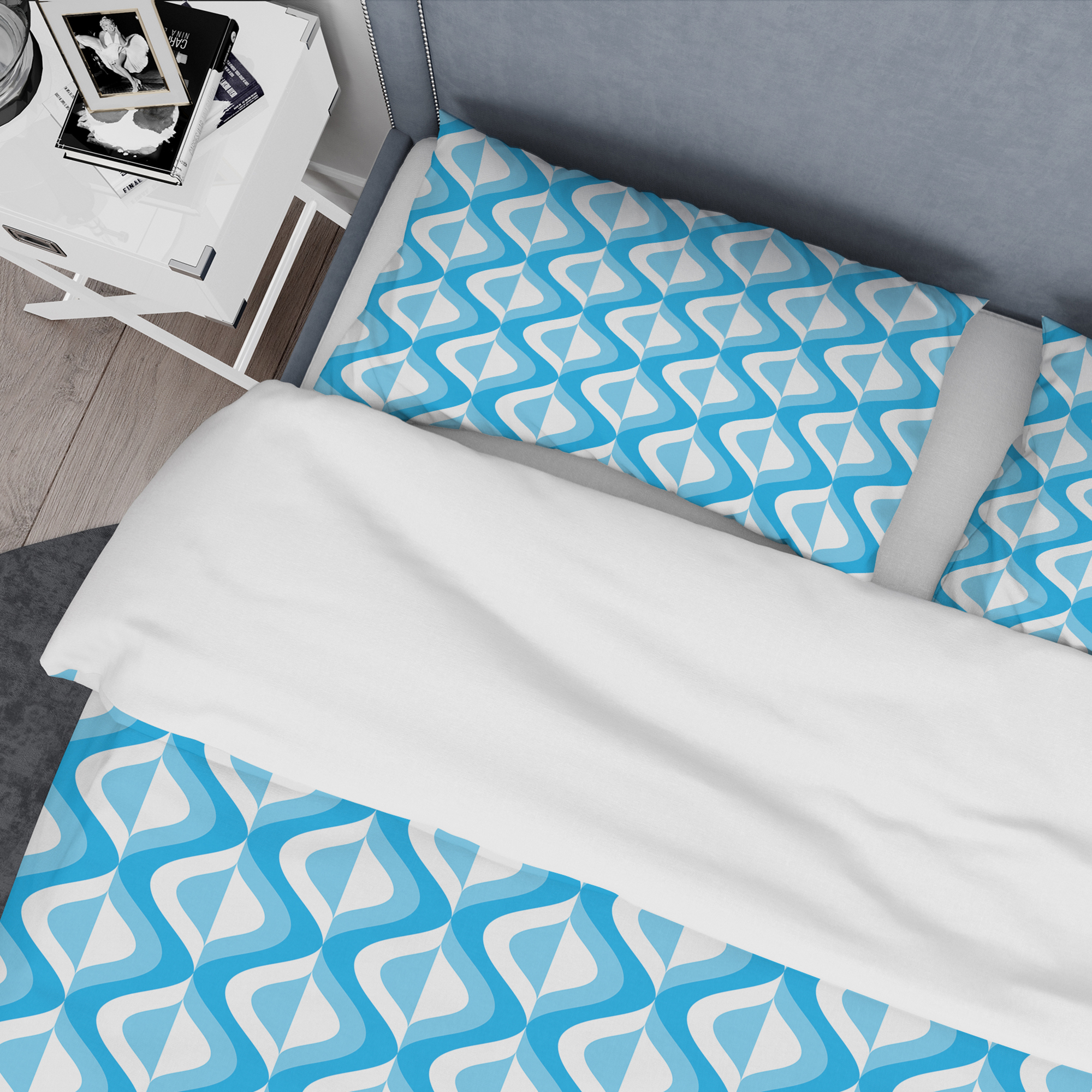 Designart 'Retro Pattern Abstract Design VI' Mid-Century Modern Duvet Cover Set