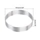 thumbnail image 2 of 2uds Inoxidable Acero Pastel Anillos para Hornear, Perforado Pastel Mousse Anillo Cocina Hornear Calor Resistente 3.9 Diámetro, 0.8 Altura, para Pastel Postre, Plata, 2 of 5