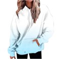 thumbnail image 2 of ICHUANYI Clearance Women's Casual Fall And Winter Long-Sleeved Fashion Printed Hooded Tops Sweatshirt(Blue, XXL) ICHUANYI WER2023081509317, 2 of 6