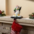 thumbnail image 5 of Ayieyill Christmas Penguin Stocking Holder, Resin Stocking Holders for Mantle Christmas Decorations, 5 of 7