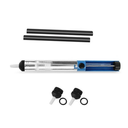 

Linyer Solder Sucker Soldering Iron Suction Pump Remover Press Removal Pen Househole Professional Work Tool with Replacement Nozzles Type 2