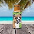 thumbnail image 3 of Caroline's Treasures SC9310MUK Boxer   Shamrock Portrait Hugger for Slim Cans, 3 of 6