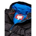 thumbnail image 3 of Veste Matelassée à Capuche pour Garçons Tout-Petits, Noir, 3T, 3 of 3