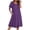 Deep Purple, variant on Ekouaer Nightgowns for Women Short Sleeve House Dress with Pockets Floral Print Mumu Dress