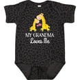thumbnail image 3 of Inktastic Grandma Loves Me Girls Giraffe Granddaughter Girls Baby Bodysuit, 3 of 5