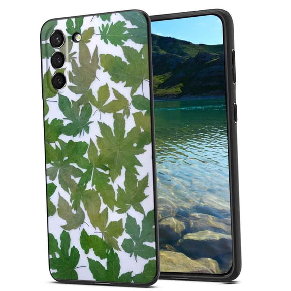Compatible with Samsung Galaxy S21 Phone Case, Leaves-170 Case Men Women, Flexible Silicone Shockproof Case for Samsung Galaxy S21