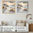 thumbnail image 4 of Designart "Winter'S Charming Beach Sunset I" Coastal Sunset Floater Framed Wall Art Prints, 4 of 5